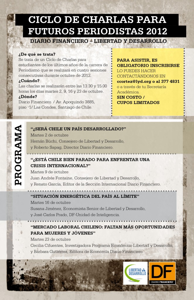 AFICHE CICLO DE CHARLAS 2012